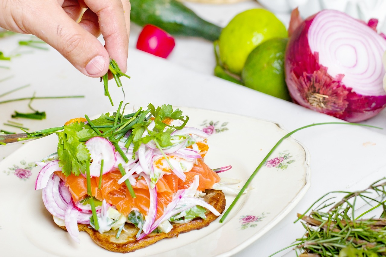 idées de présentation des aliments